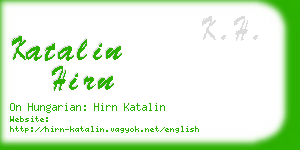 katalin hirn business card